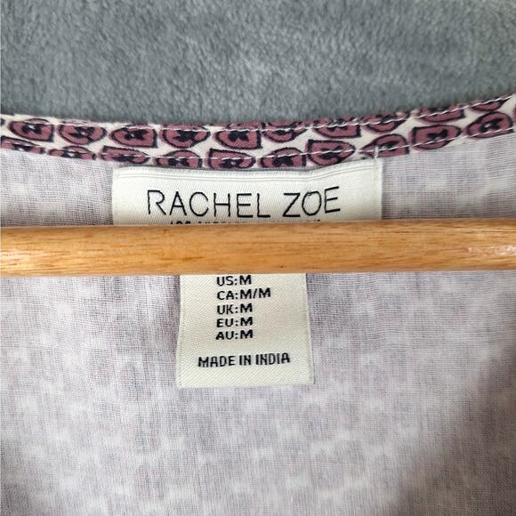 Womens Top Medium Boho Peasant Hippie Sequins‎ Floral Paisley Cottagecore Casual - Picture 2 of 7